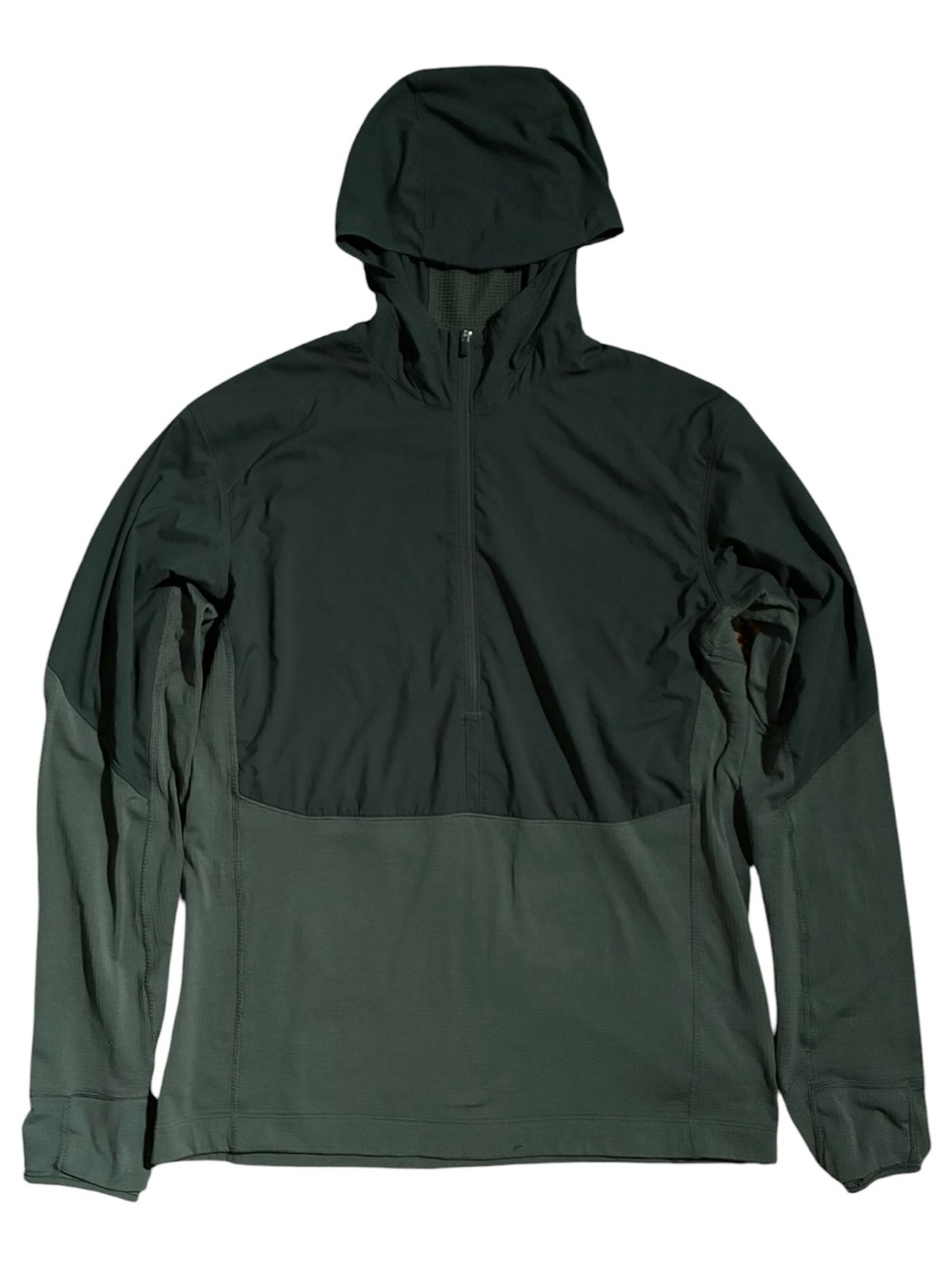 Arc’teryx Mens 1/4 Zip Aptin Hoody Sz L Black Activewear